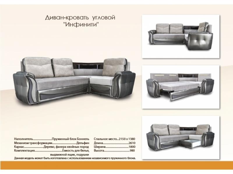 серый угловой диван инфинити в Костроме