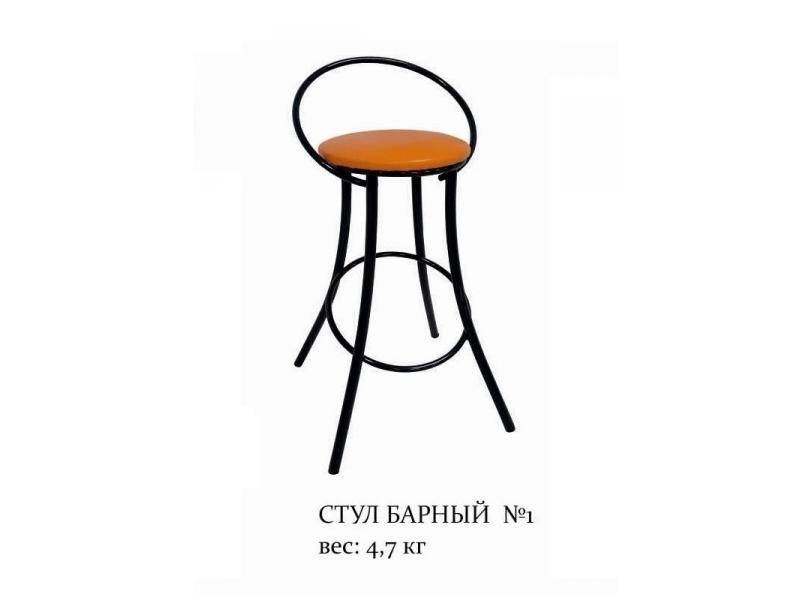стул барный №1 с окрашенным металлокаркасом в Костроме
