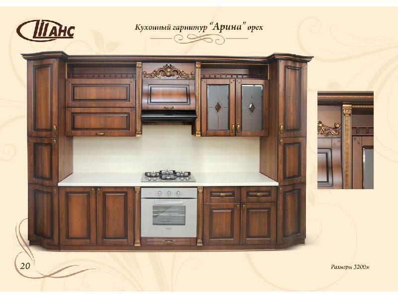 кухонный гарнитур прямой арина в Костроме