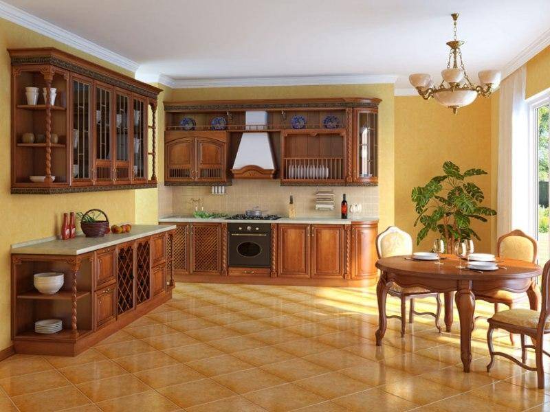 классическая угловая кухня в Костроме