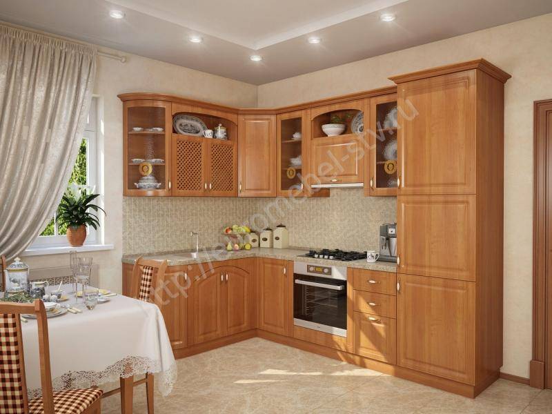 кухонный гарнитур угловой юлия - ольха в Костроме