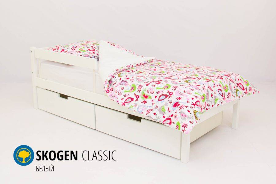 детская кровать skogen classic белый в Костроме