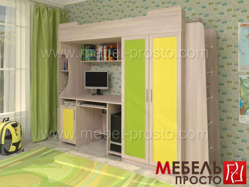 детская кровать-чердак карлсон модульный в Костроме
