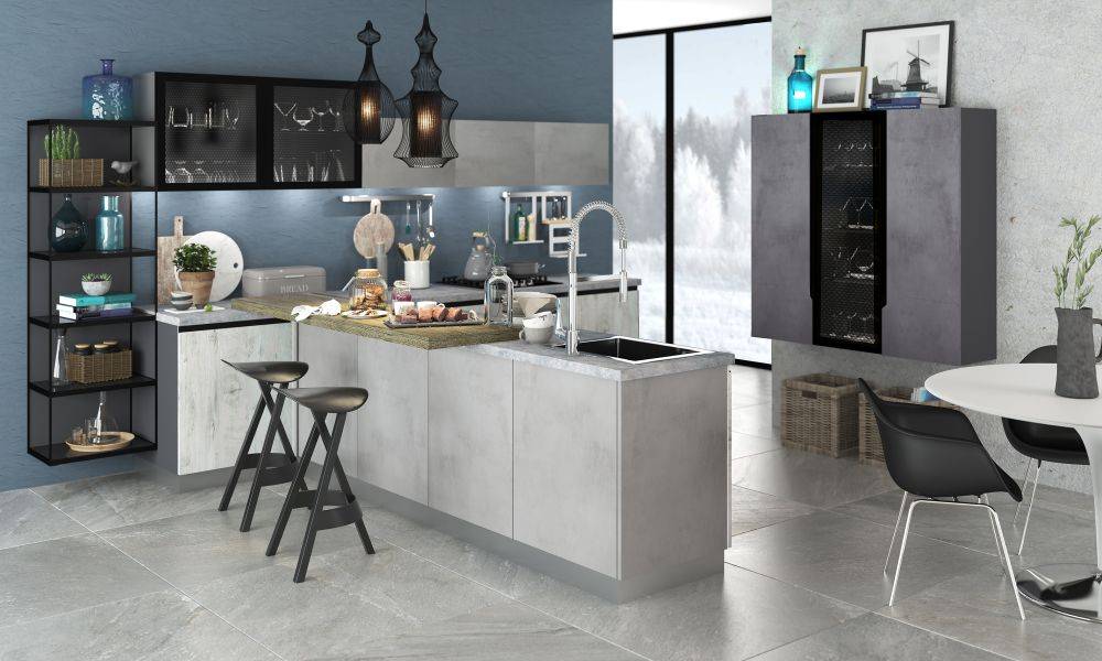 стильная кухня loft в Костроме