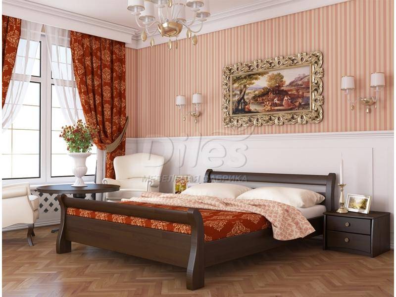 современная деревянная кровать диана в Костроме
