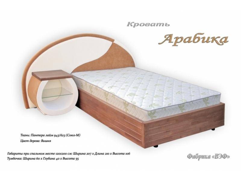 кровать арабика с тумбой в Костроме