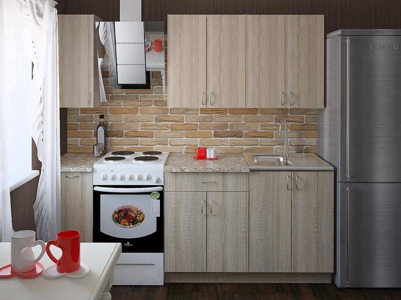прямая светлая кухня валерия в Костроме