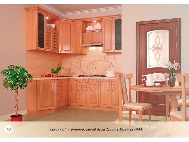 кухня с фасадами арка в Костроме