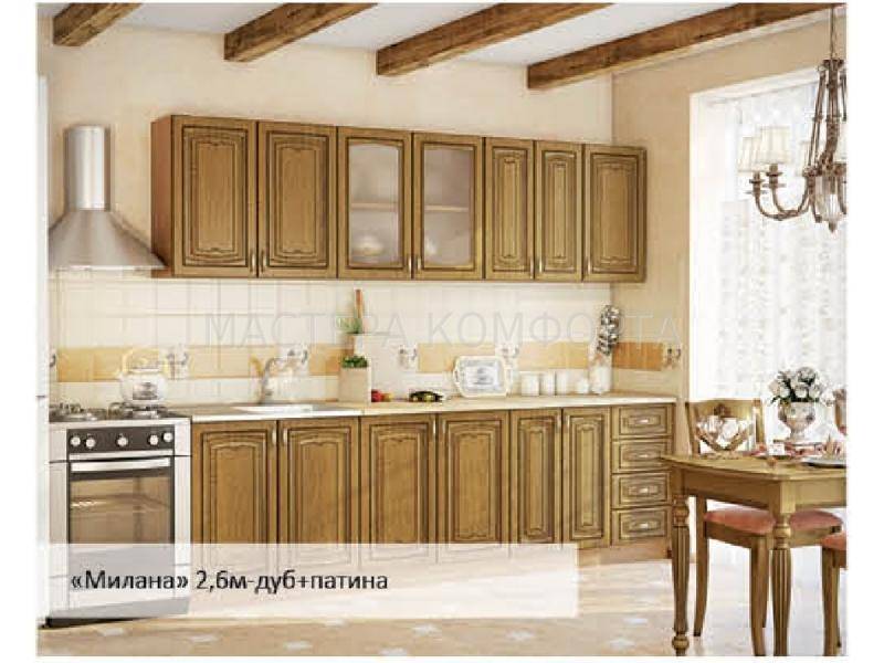 кухня мдф пвх классика милана в Костроме