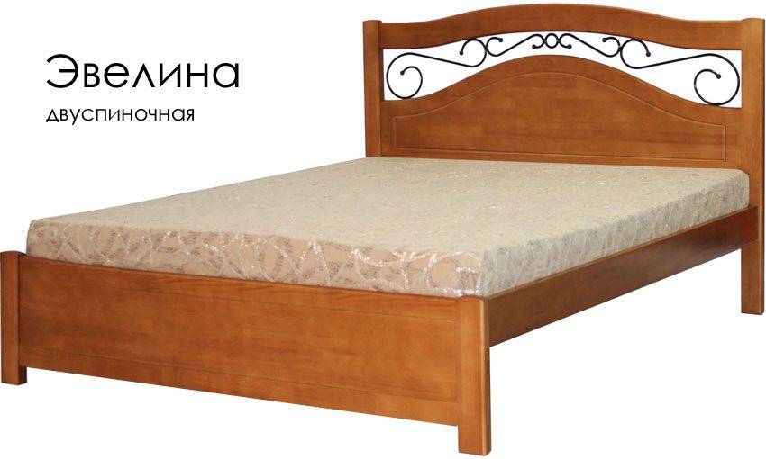 деревянная с ковкой кровать эвелина в Костроме