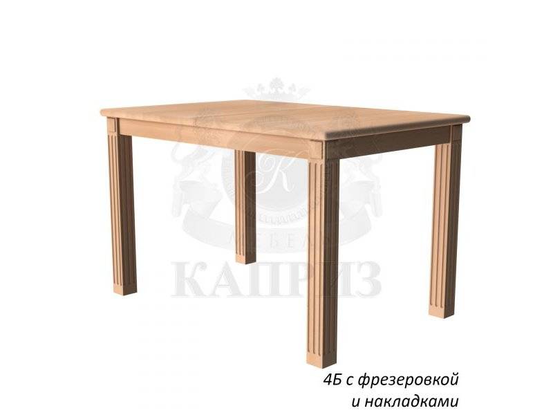 стол обеденный 4 б с фрезеровкой и накладкой в Костроме