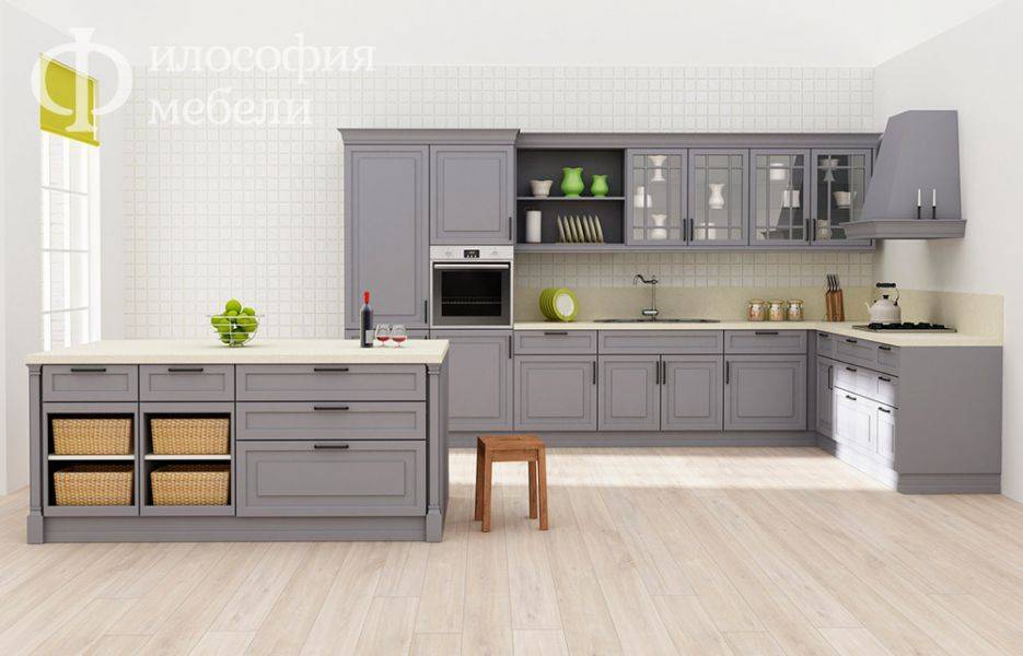 кухня №31 с островом в Костроме