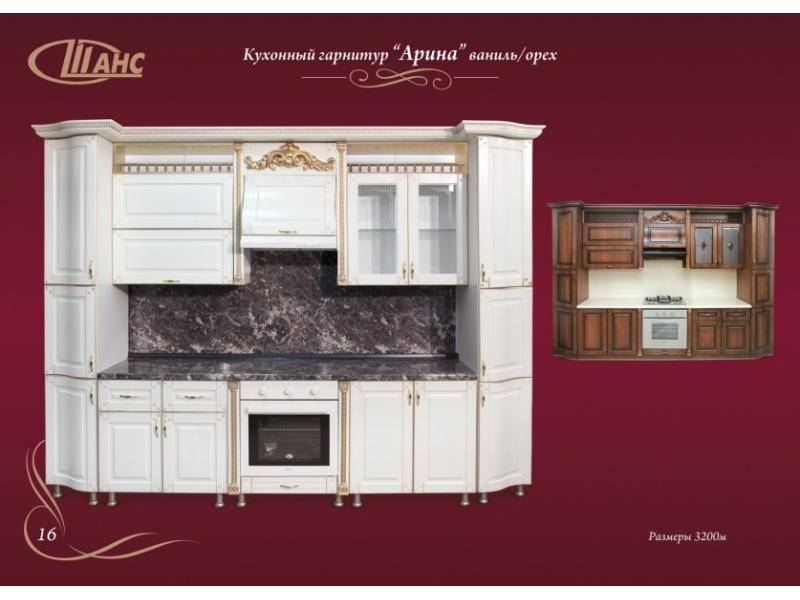 кухонный гарнитур прямой арина в Костроме