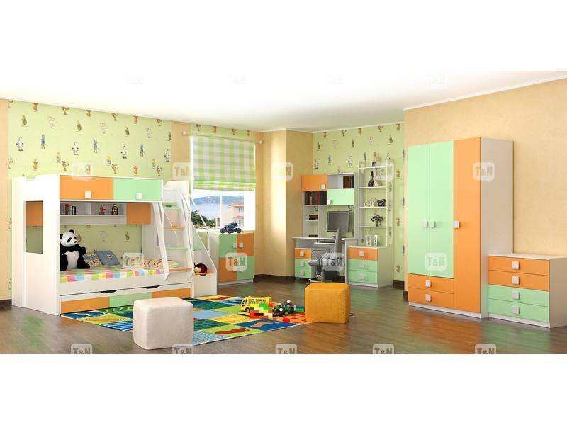 детская двухъярусная кровать rich green в Костроме