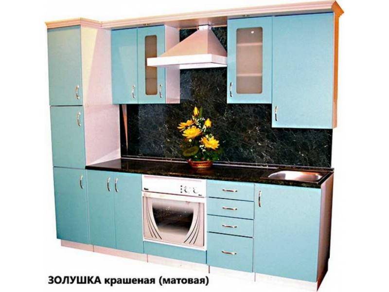 кухня золушка крашеная матовая в Костроме
