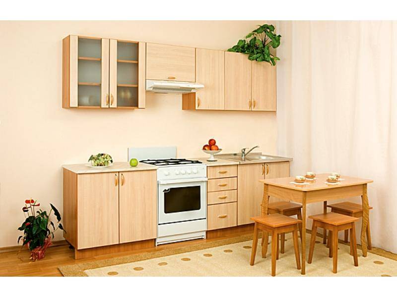 кухонный гарнитур прямой алеся клен в Костроме