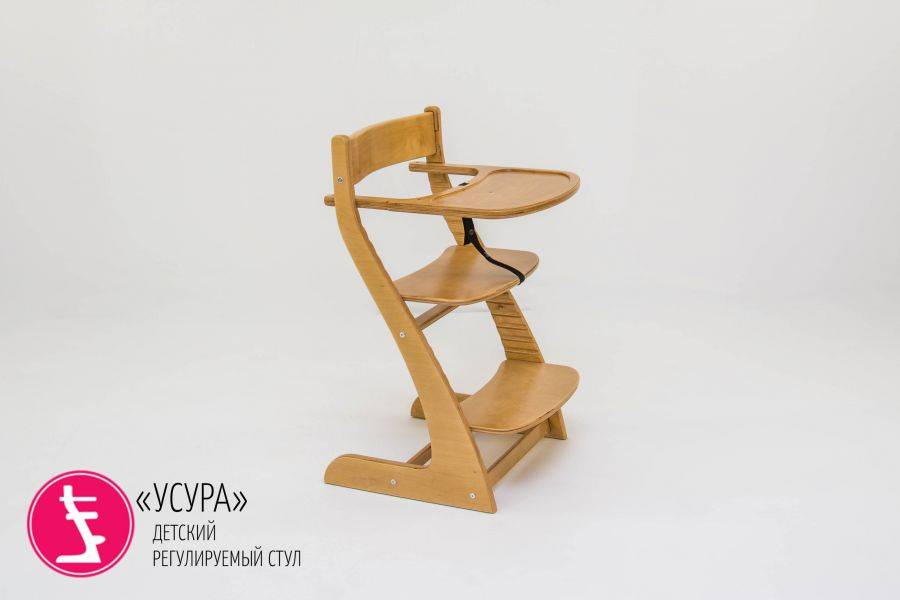 детский растущий регулируемый стул усура древесный в Костроме