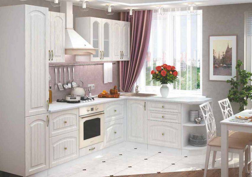 белая уютная кухня верона в Костроме