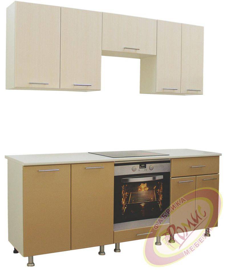 кухня ромис 3 с фасадами из мдф в Костроме