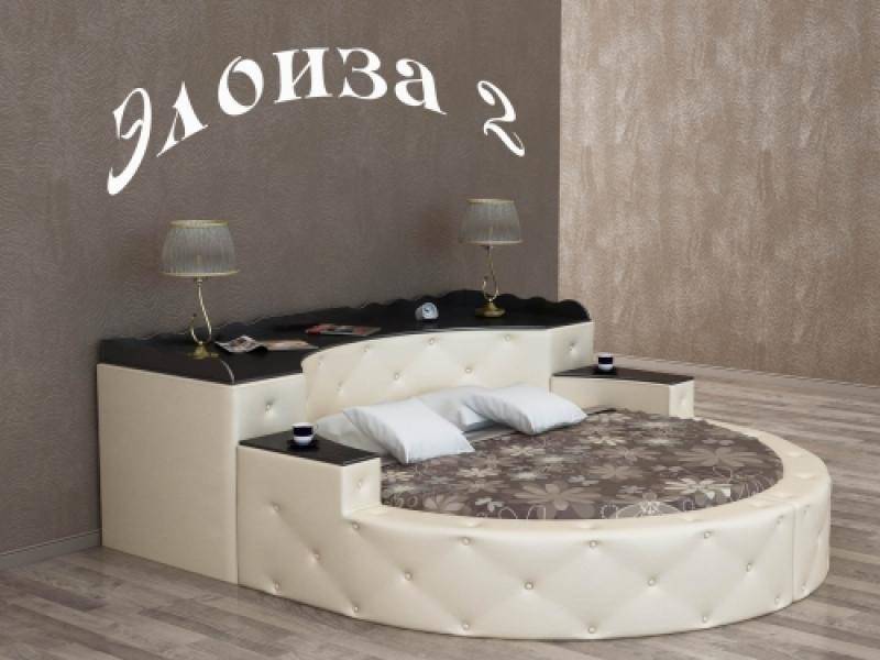 кровать элоиза 2 с мягким изголовьем кожа в Костроме
