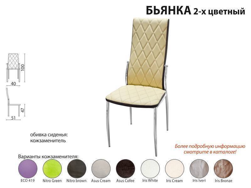 стул бьянка 2х цветный в Костроме