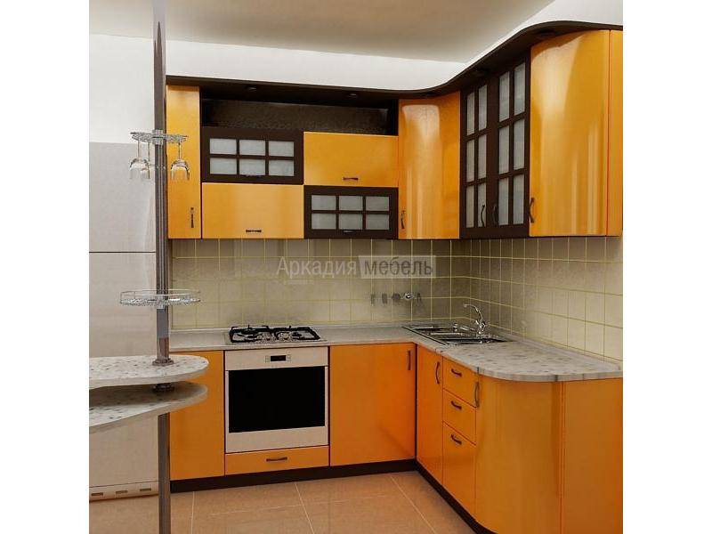 оранжевая кухня арт-модерн 3 в Костроме