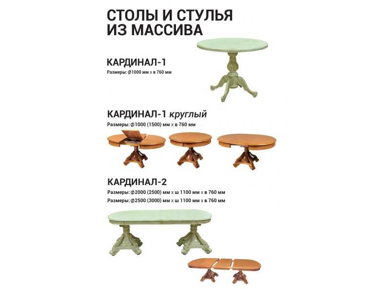 стол из массива кардинал 2 в Костроме