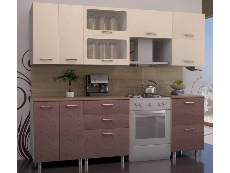 кухонный гарнитур прямой лаванда в Костроме