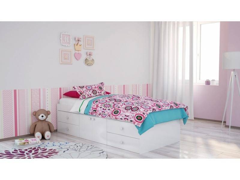 кровать белая polini simple в Костроме