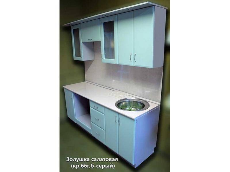 кухня золушка салатовая в Костроме