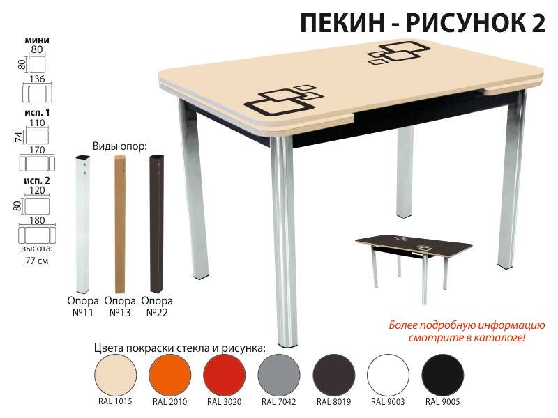 стол пекин рисунок 2 в Костроме