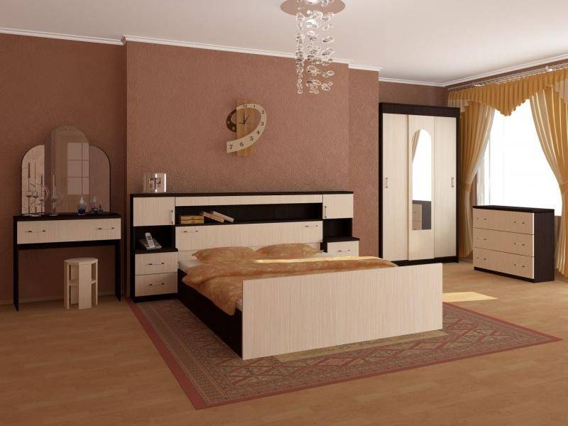 спальня бася с прикроватным блоком (лдсп) в Костроме