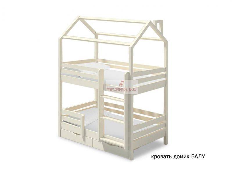 кровать-домик балу два яруса в Костроме