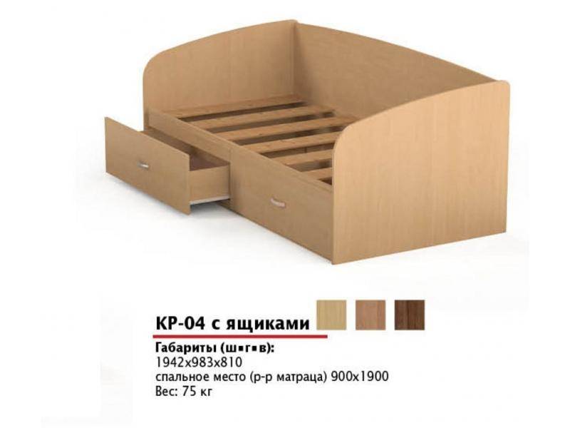 кровать кр 04 с ящиками в Костроме
