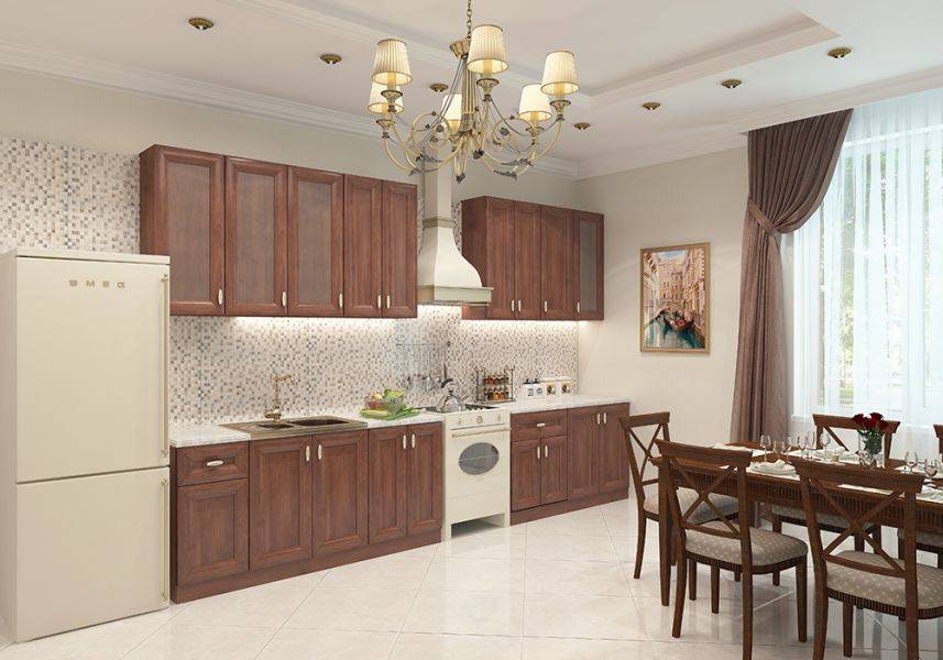 кухонная мебель eva gold virginia итальянский орех в Костроме