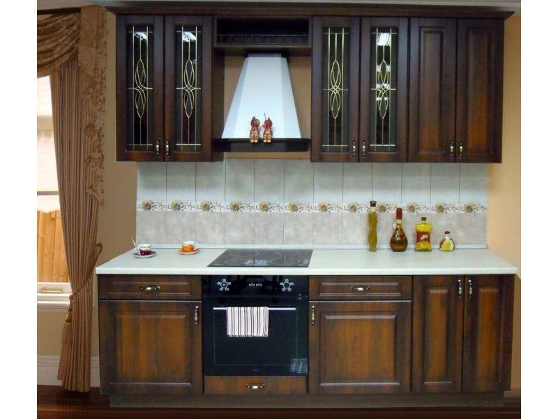 коричневая кухня кантри в Костроме