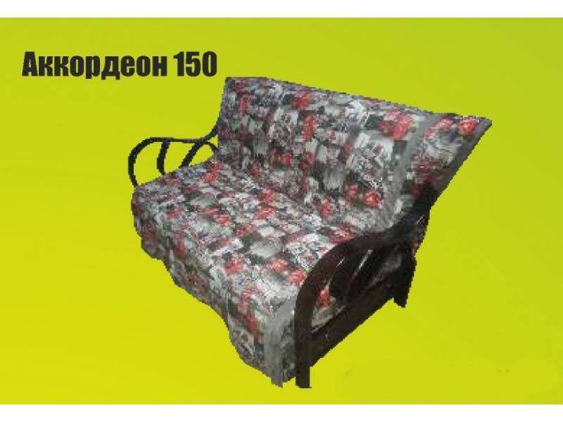диван прямой с деревянными ручками аккордеон 150 в Костроме