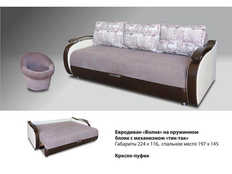 диван прямой волна тик-так в Костроме