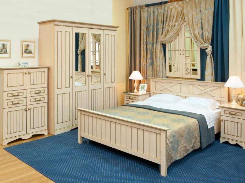 мебель для спальни адель (дуб молочный+бронза) в Костроме