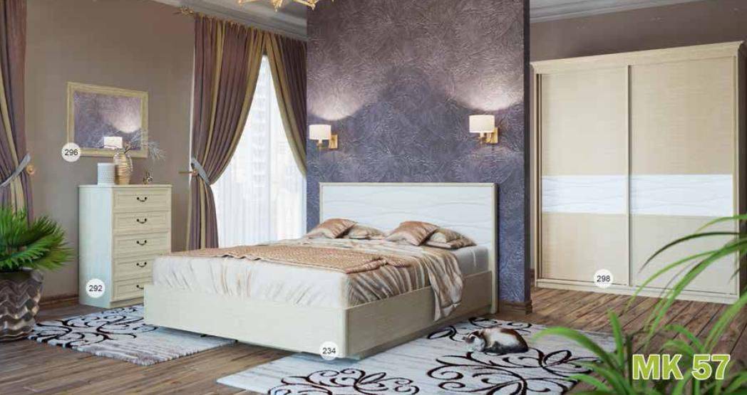 кровать 234 спальня мк 57 в Костроме
