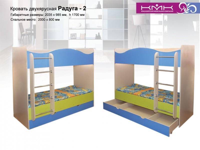 кровать двухъярусная радуга-2 в Костроме