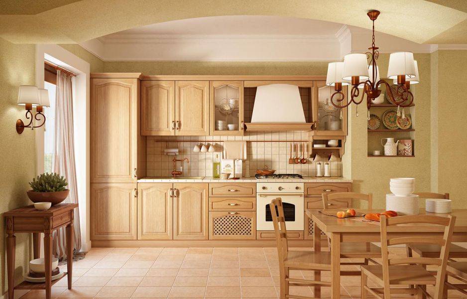 кухня с фасадом из массива дуба норма в Костроме