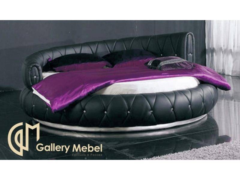 черная кровать letto rotondo 02 в Костроме