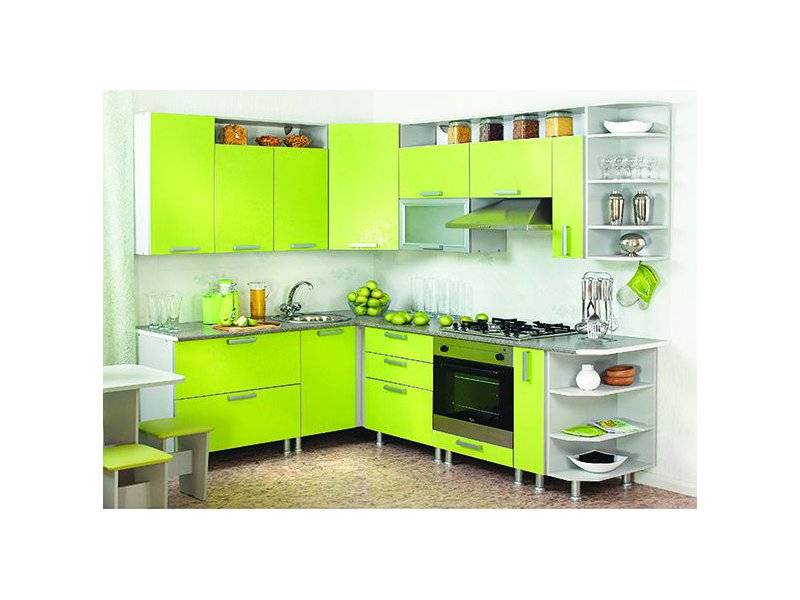 угловая яркая кухня 19 в Костроме
