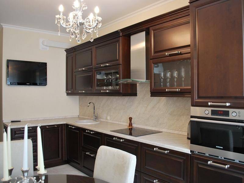 кухонный гарнитур береза цвет итальянский орех в Костроме