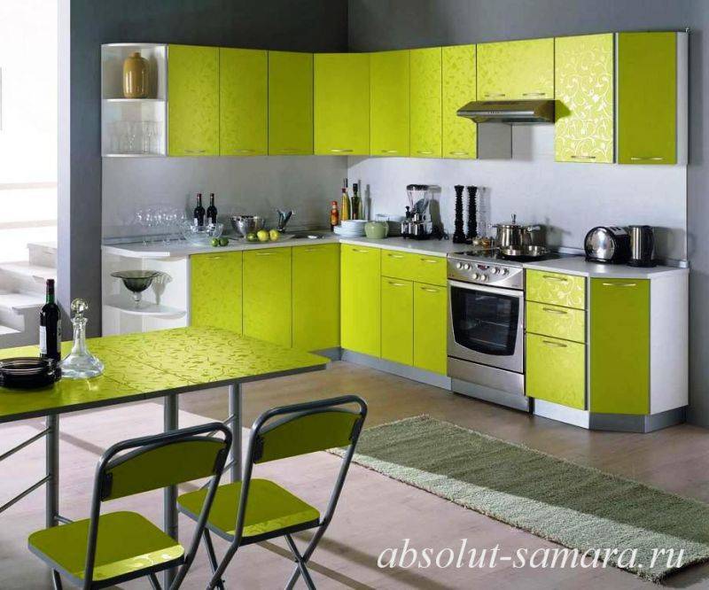 угловая кухня лайм в Костроме