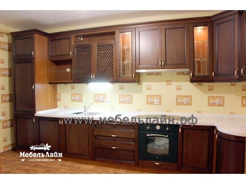 угловая кухня из массива в Костроме