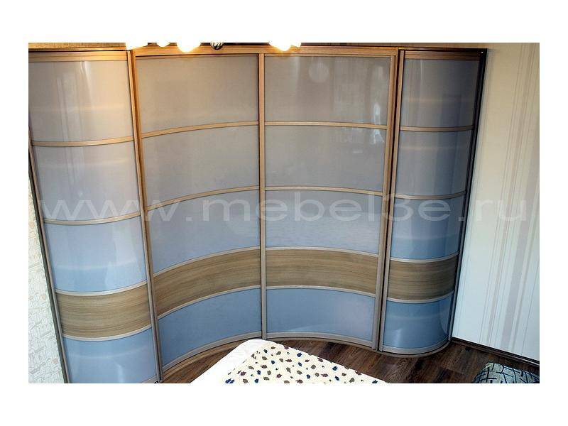 встроенный радиусный шкаф-купе 2560х2560 в Костроме