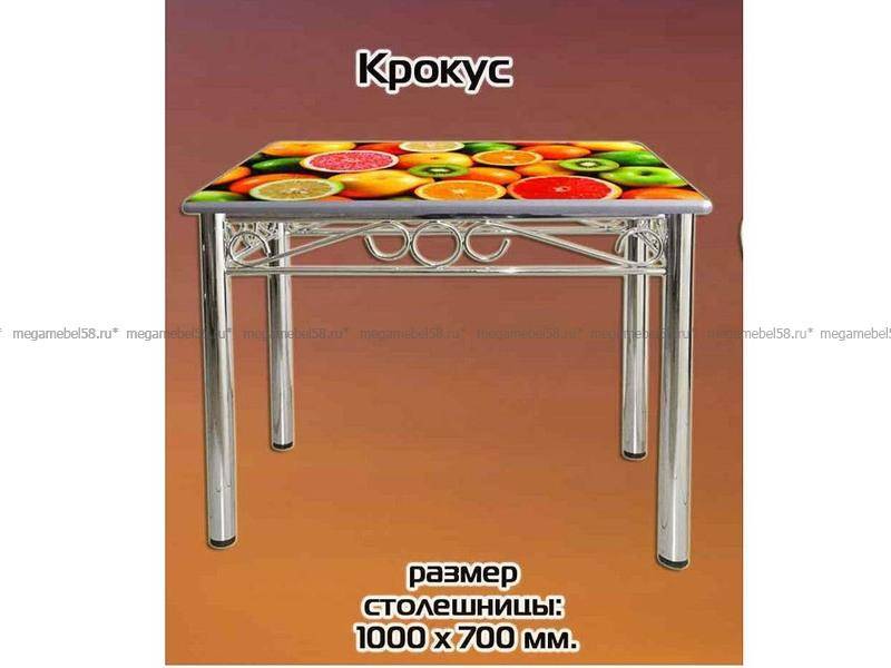 стол с фотопечатью крокус в Костроме