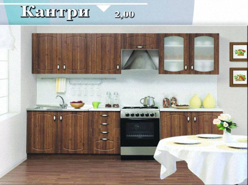 кухня прямая «кантри» в Костроме